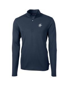 Cutter & Buck - Mens Virtue Eco Pique Recycled Quarter-Zip Pullover