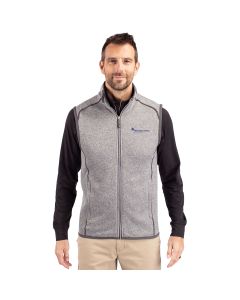 Cutter & Buck Men's Mainsail Sweater-Knit Full Zip Vest