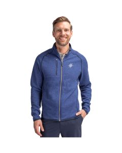 Cutter & Buck Men's Mainsail Sweater-Knit Full Zip Jacket